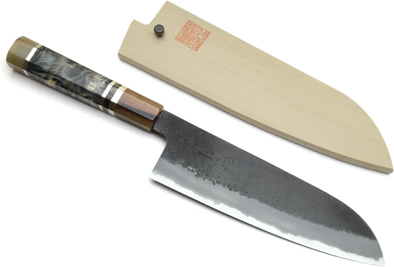 Hayate Hinoura Kurouchi Santoku Multipurpose Knife